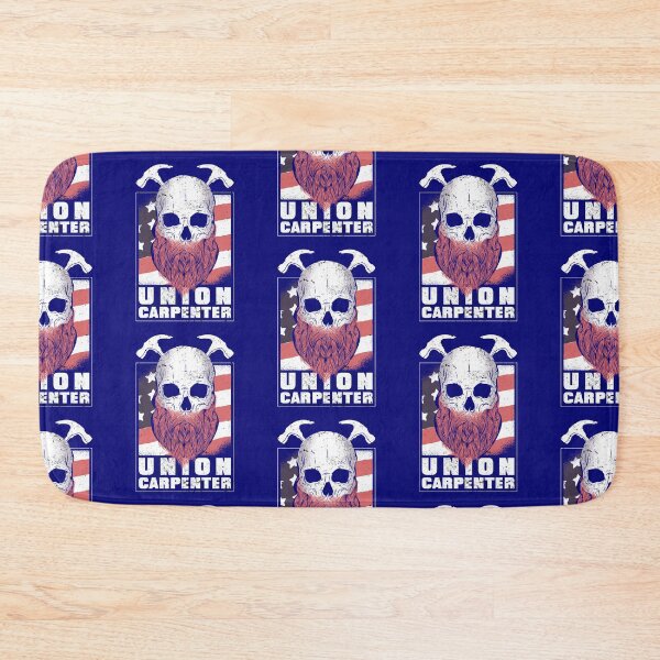 Item preview, Union Carpenter:  Proud Union Worker, Bearded Skull designed and sold by Holiday-Art.