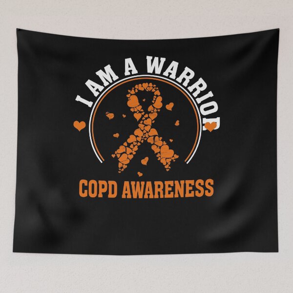 Item preview, I'm a COPD Warrior, COPD Awareness Gift for COPD Warrior, Orange Ribbon Gift designed and sold by CapitalDesignss.