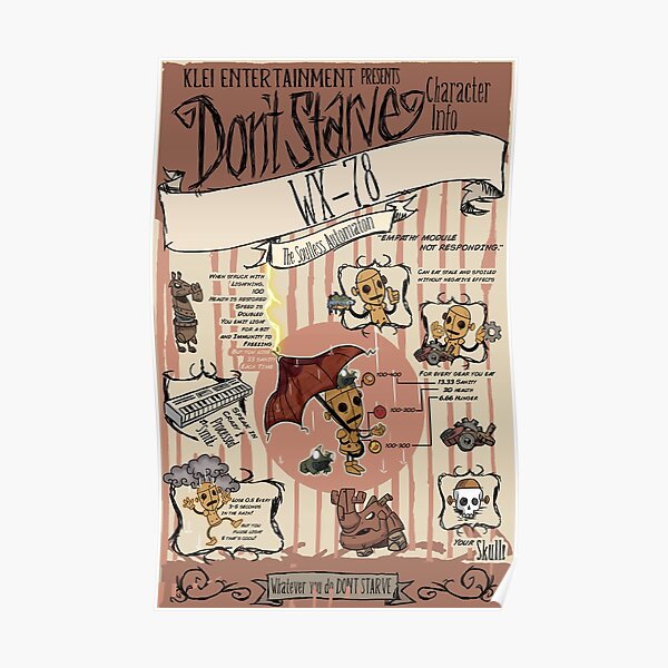 Starve-WX-78 nicht Poster