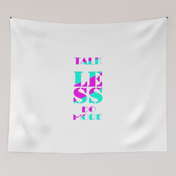 Item preview, talk less do more motivational t shirt designed and sold by designsmaster99.