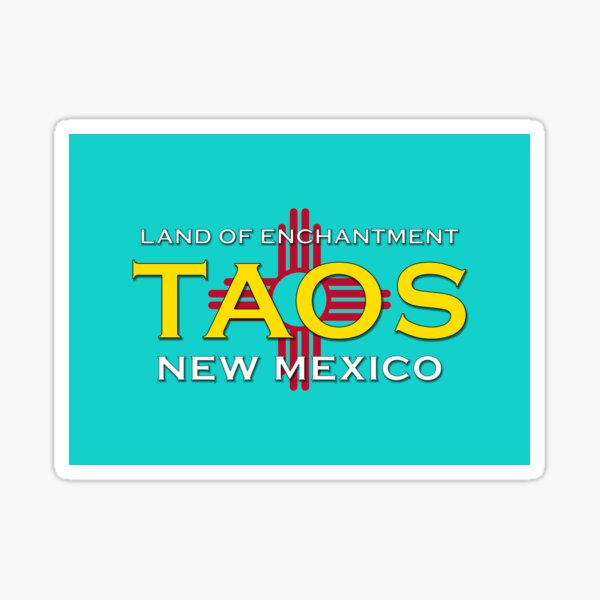 Item preview, Taos New Mexico - Land of Enchantment - Zia with Turquoise designed and sold by NewNomads.