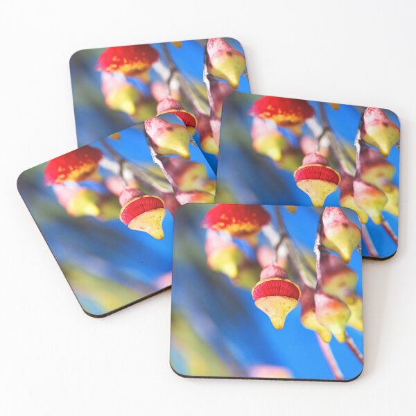 Item preview, Eucalyptus Flowers Red Spinning Top designed and sold by Joy Watson - Natural Light Photography .