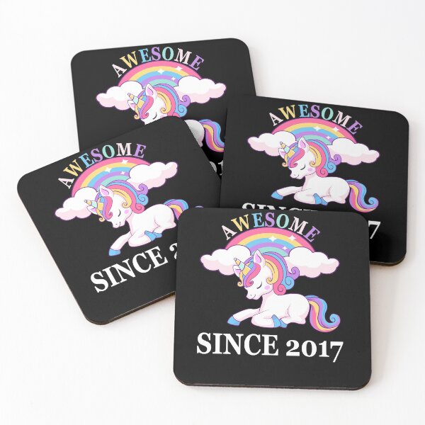 Item preview, Awesome Since 2017 Flossing Unicorn Birthday  designed and sold by manzee.