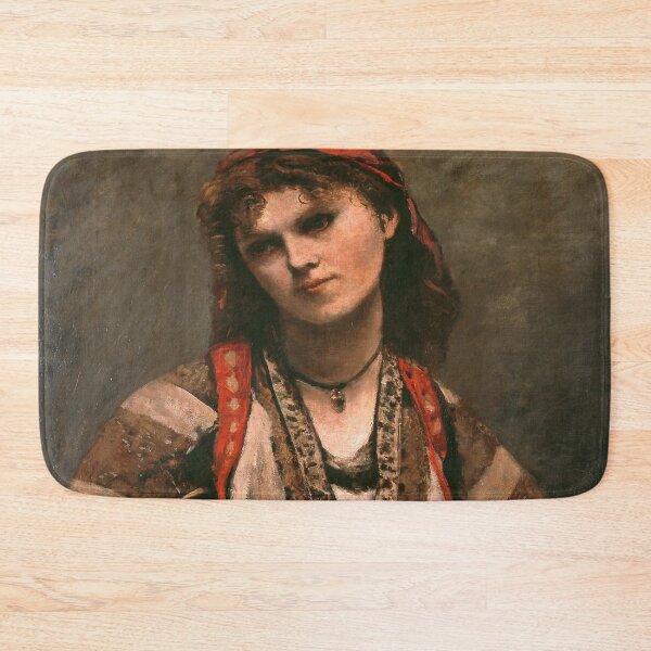 Item preview, Jean-Baptiste-Camille Corot - Gypsy with a Mandolin designed and sold by Vivanne-art.