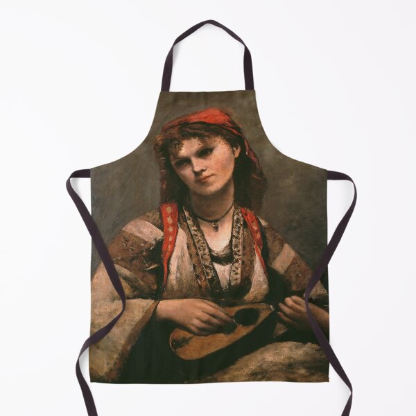 Item preview, Jean-Baptiste-Camille Corot - Gypsy with a Mandolin designed and sold by Vivanne-art.