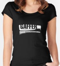 Film Crew II. Gaffer. Women's Fitted Scoop T-Shirt