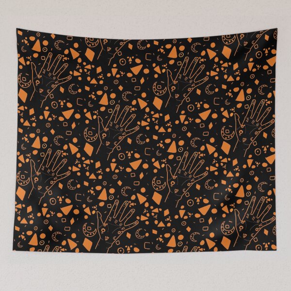 Item preview, Palmistry- Black & Orange designed and sold by AJWhereArtThou.