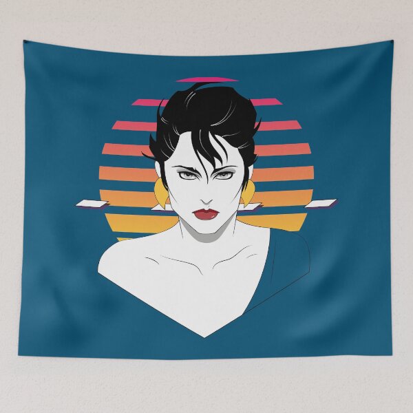 Item preview, Nagel-style Vaporwave Portrait designed and sold by Salty-Dog2.