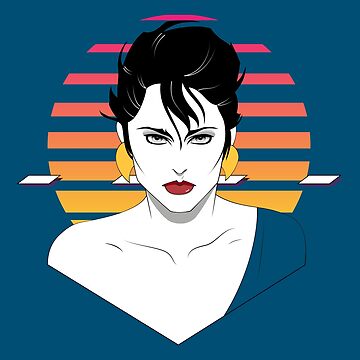 Artwork thumbnail, Nagel-style Vaporwave Portrait by Salty-Dog2