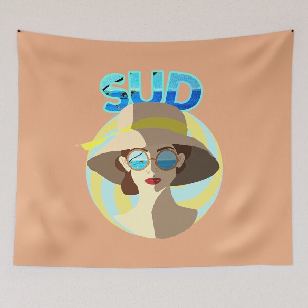 Item preview, reflections sea sunglasses south of france mixed digital painting and watercolor skiair designed and sold by skiair.