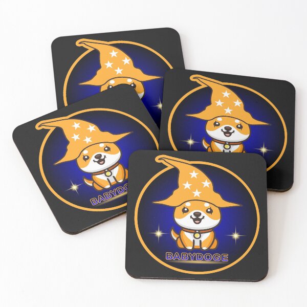 Item preview, Baby Doge crypto currency with magic hat, Dogecoin designed and sold by ZieProject.