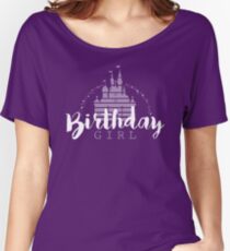 Camiseta ancha para mujer Sueños de cumpleaños niña