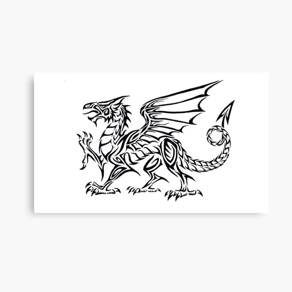 Welsh Flag Dragon Wales Cymru 12x8 Inch Print