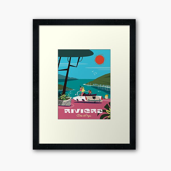 Item preview, Riviera poster designed and sold by GAGodel.