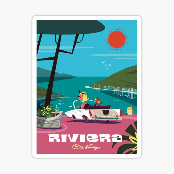 Item preview, Riviera poster designed and sold by GAGodel.