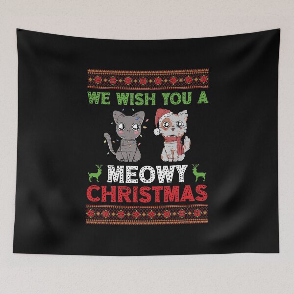 Item preview, We Wish You A Meowy Cat Christmas Ugly Xmas Christmas designed and sold by shirti.