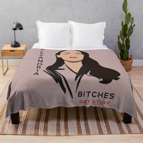 Item preview, AOC print Bitches Get Stuff DONE AOC poster Feminism art Aoc painting Alexandria Ocasio-Cortez Democratic socialism quote designed and sold by GalleryArtField.