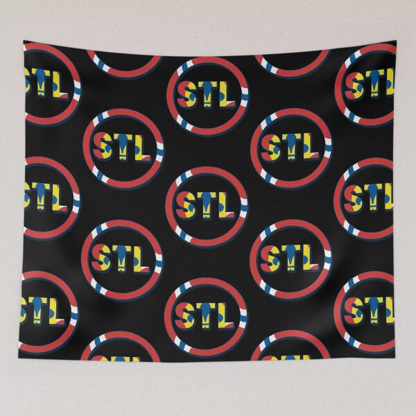 Item preview, STL St. Louis Circle logo Fleur De Lis Flag  designed and sold by hassanatouh.
