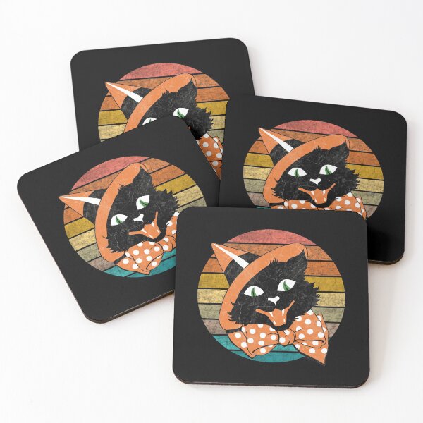 Item preview, Vintage Halloween Black Cat designed and sold by ValentinaHramov.