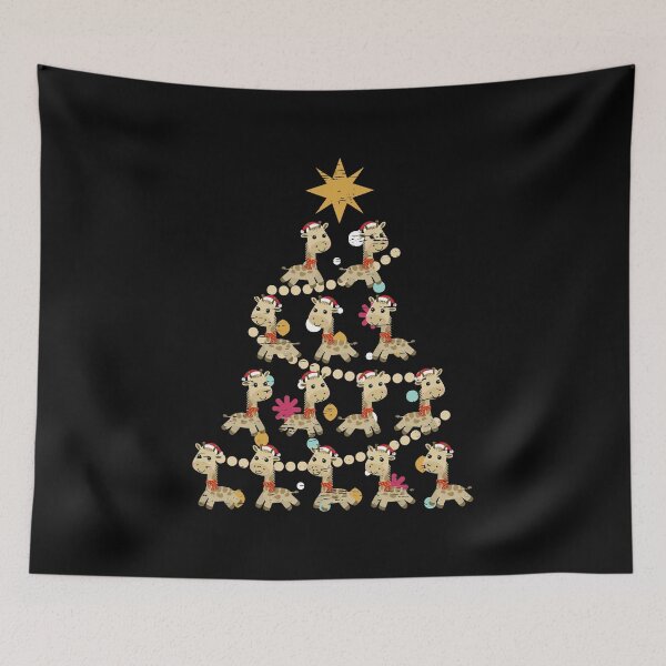 Artikelvorschau, Giraffe Weihnachtsbaum Weihnachten Weihnachten entworfen und verkauft von shirti.