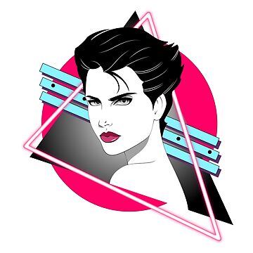 Artwork thumbnail, Nagel-style Vaporwave Portrait by Salty-Dog2