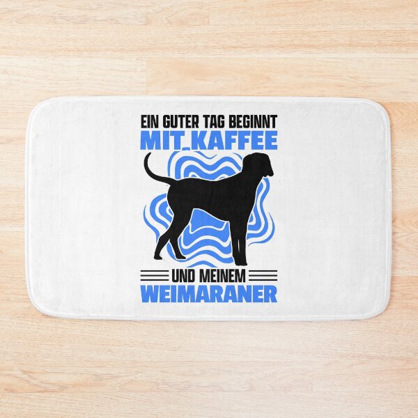 Item preview, Weimaraner and Coffee Hound Pointing Dog designed and sold by madgrfx.