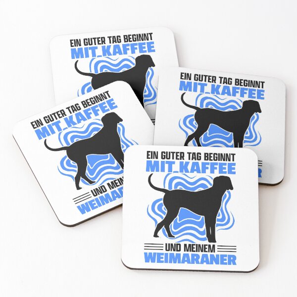 Item preview, Weimaraner and Coffee Hound Pointing Dog designed and sold by madgrfx.