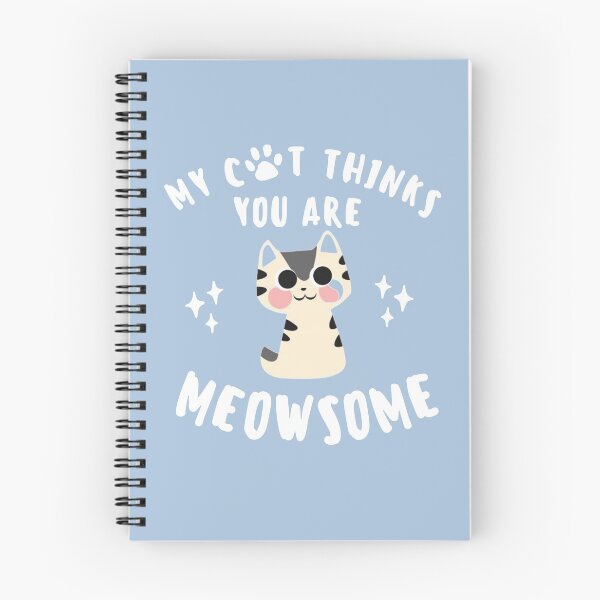 Item preview, My cat thinks you are meowsome | cute tortiseshell cat lover sticker designed and sold by Canfy Girl.
