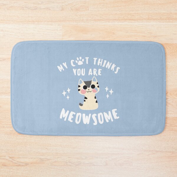 Item preview, My cat thinks you are meowsome | cute tortiseshell cat lover sticker designed and sold by Canfy Girl.