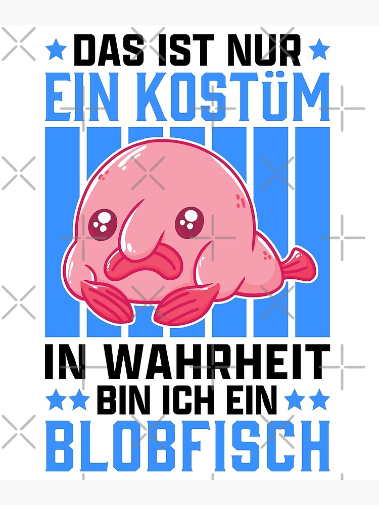 Be a blobfish ugly fish marine animal Postcard by madgrfx