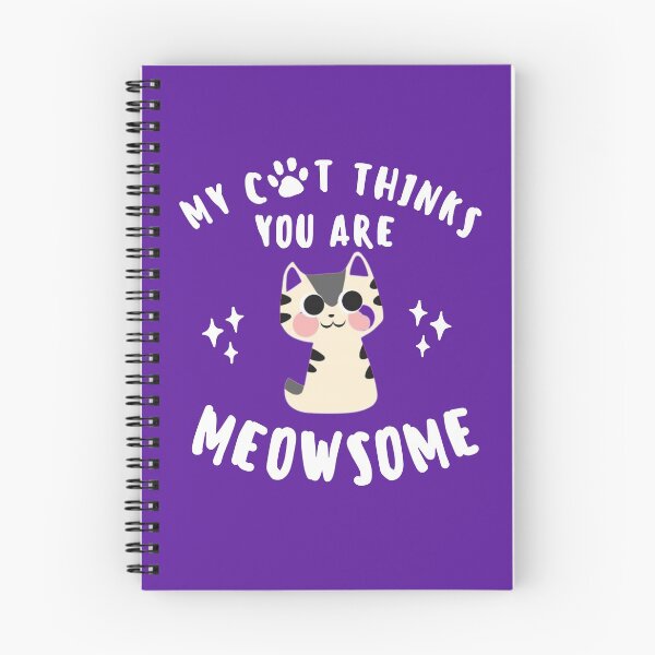 Item preview, My cat thinks you are meowsome  | cute tortiseshell cat lover sticker designed and sold by Canfy Girl.