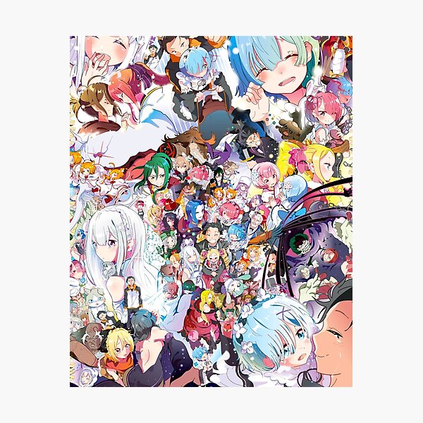 "Re:Zero all characters" Photographic Print for Sale by Kurocchi