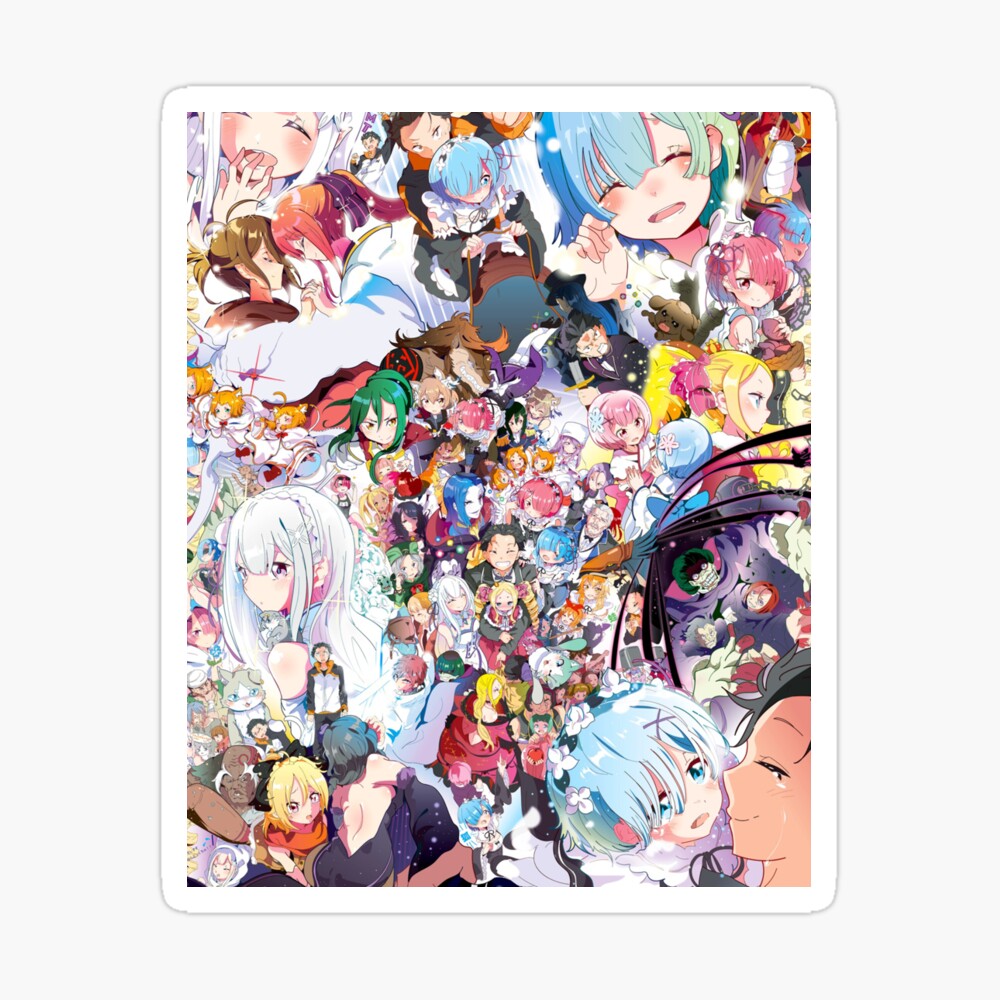 Re Zero All Characters Poster By Kurocchi Redbubble