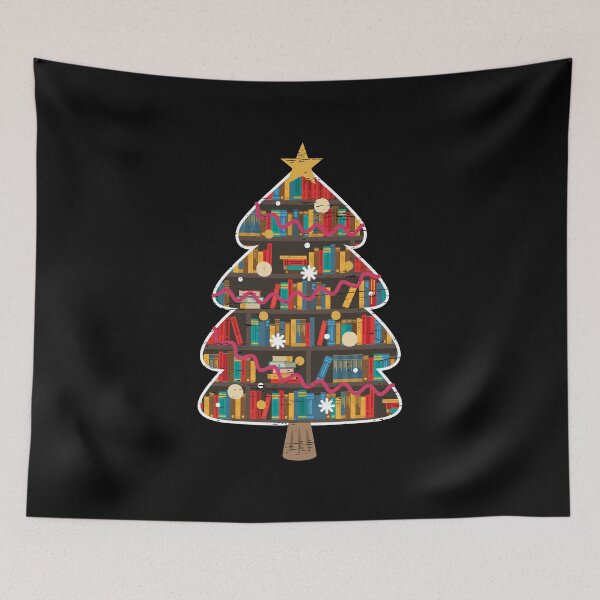 Item preview, Merry Christmas Librarian Nerd Tree reading books Christmas designed and sold by shirti.