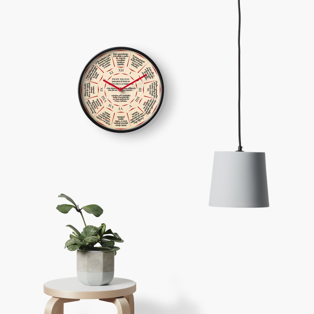 Doze Regras para quem se Inicia na Arte do Combate Clock