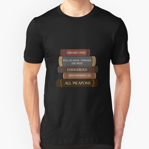 Libraries were full of ideas... Slim Fit T-Shirt