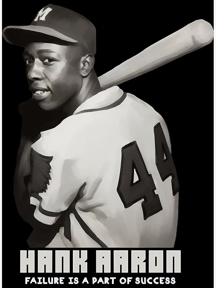 Hank Aaron 44 STICKER DECAL Atlanta Braves Jersey Autograph 