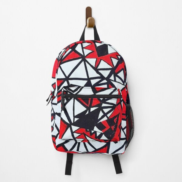 Item preview, Original paint Richard Kazar red Black geometric designed and sold by Richard Kazar.