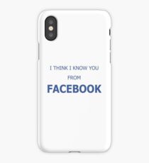 Cool Funny Facebook Text iPhone Case