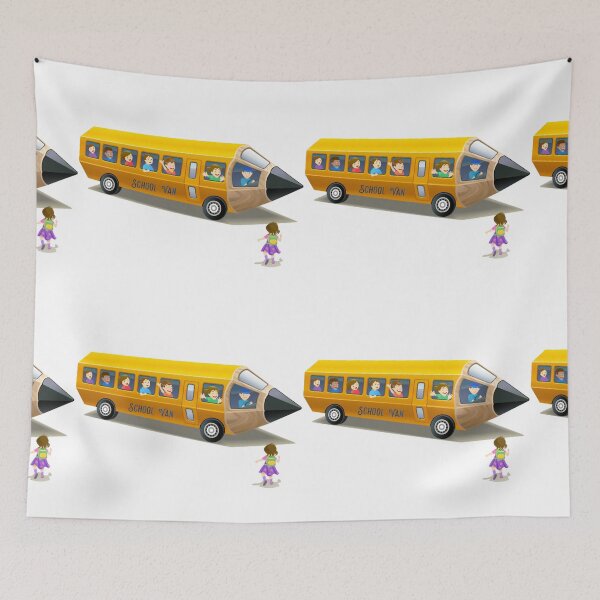 Item preview, Cartoon Pic Of Pencil as School Van...!! designed and sold by VIVEK KUMAR RAI.