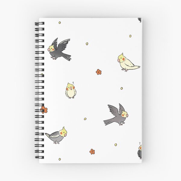 Item preview, Cute cockatiel pattern  designed and sold by RacheDoodles.