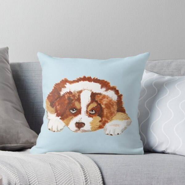 Item preview, Red Tri Australian Shepherd Puppy designed and sold by Barbara Applegate.