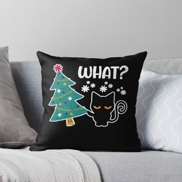 Artikelvorschau, Weihnachtsbaum über Katze schieben Was? Weihnachten Weihnachten entworfen und verkauft von shirti.