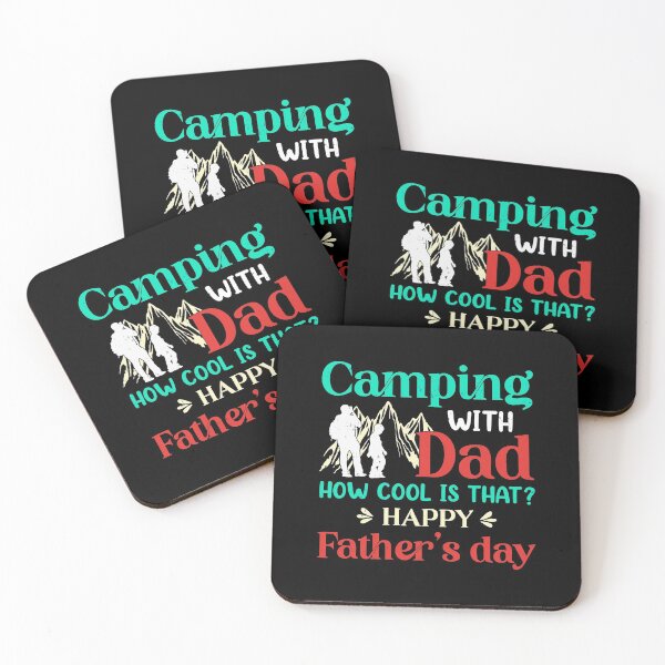Item preview, Camping with dad, how cool is that ? Happy Father's day designed and sold by Zexten.