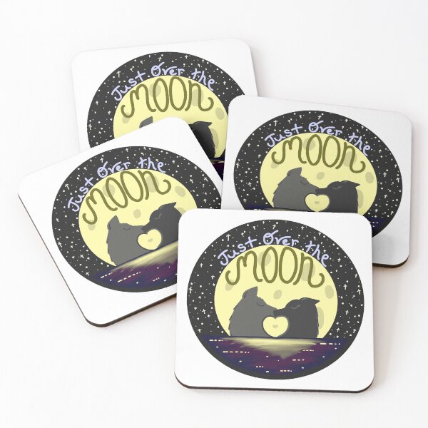 Item preview, Cute Over the Moon Wolves designed and sold by Dottypokey.