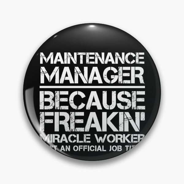 Item preview, Maintenance Manager Miracle Worker designed and sold by clickmostro.