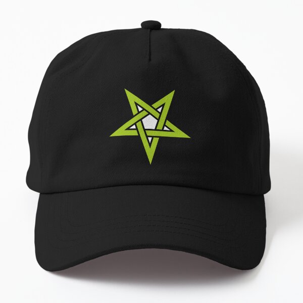 Reverse Green Pentagram Satanic Satanism Dad Hat