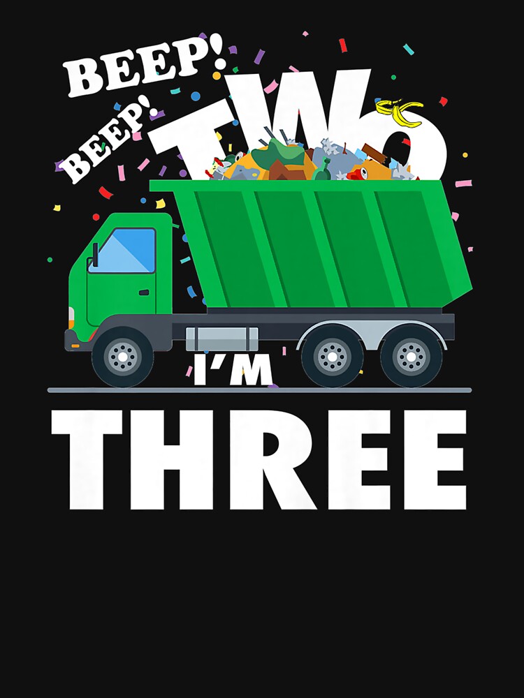 Essential T-Shirt for Sale mit Kinder, ich bin 3 (DREI) 3. Geburtstag  Müllwagen von tiannaqtmgile