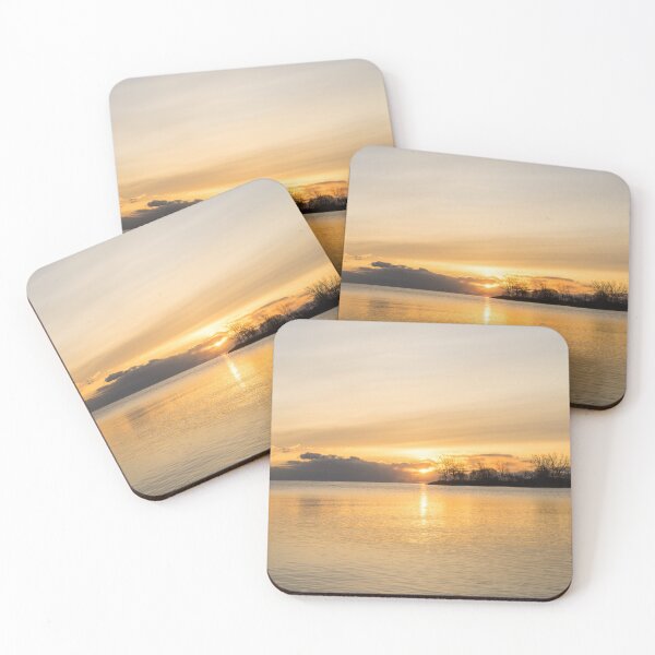 Item preview, Obscured Sunrise - Golden Rays Shining Through Cloud Openings designed and sold by Georgia Mizuleva.