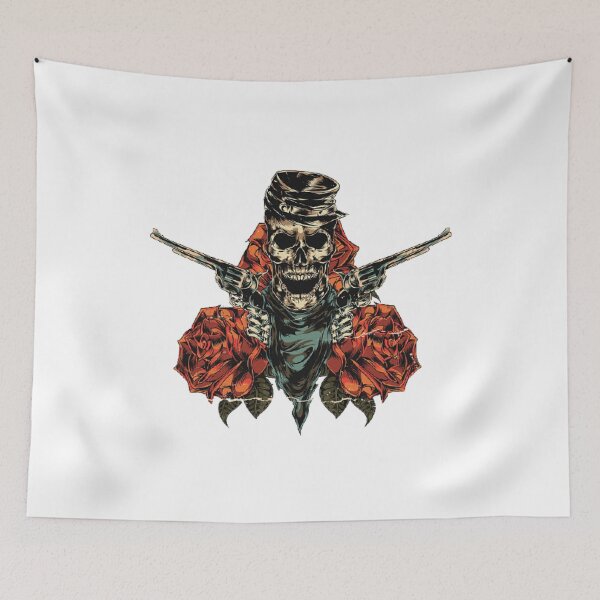 Item preview, Skull aiming with two revolvers Classic T-Shirt designed and sold by SAN101.